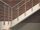取付けられるバルコニー階段手すりのステンレス鋼の管の柵の床-