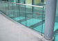 陽極酸化アルミニウム ガラス柵はアパートのための固体構造に塗る映りましたり/粉