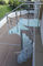 鋼鉄ポストのBalusterの柵とのプレハブの屋外の金属の螺旋階段カスタマイズされた色