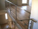バルコニー階段デッキの柵のための正方形の手すり子のステンレス鋼ケーブルの柵